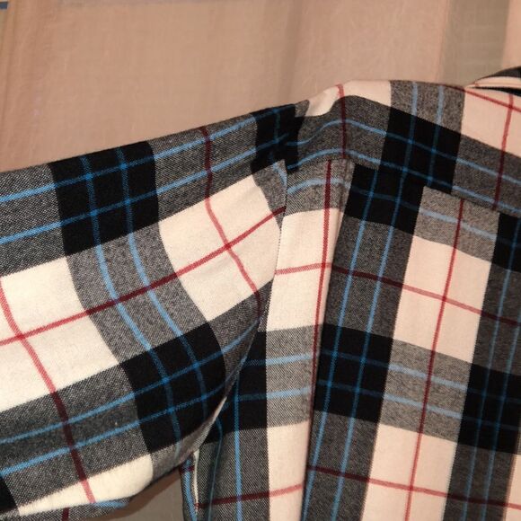 NorthwestโTerritoryย XL Button Front White Black Blue Red PlaidโShirt - Picture 10 of 12
